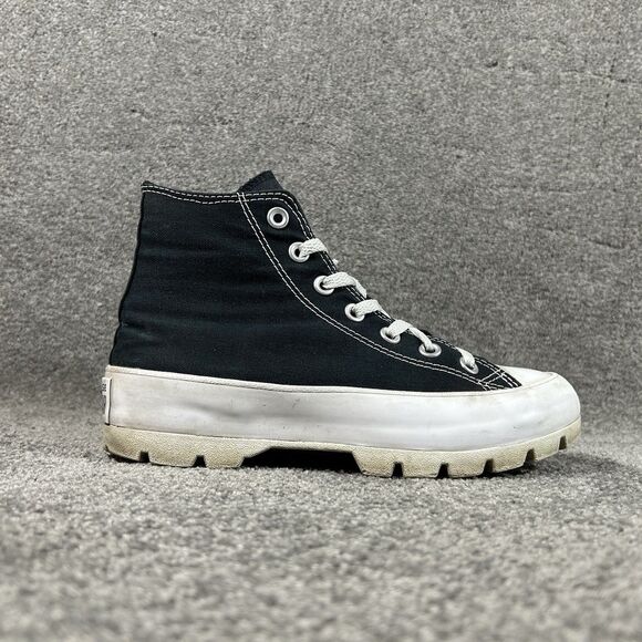Converse CTAS Lugged Hi Top 565901C Black White Athletic Shoes Womens Size 6.5 - Picture 1 of 12